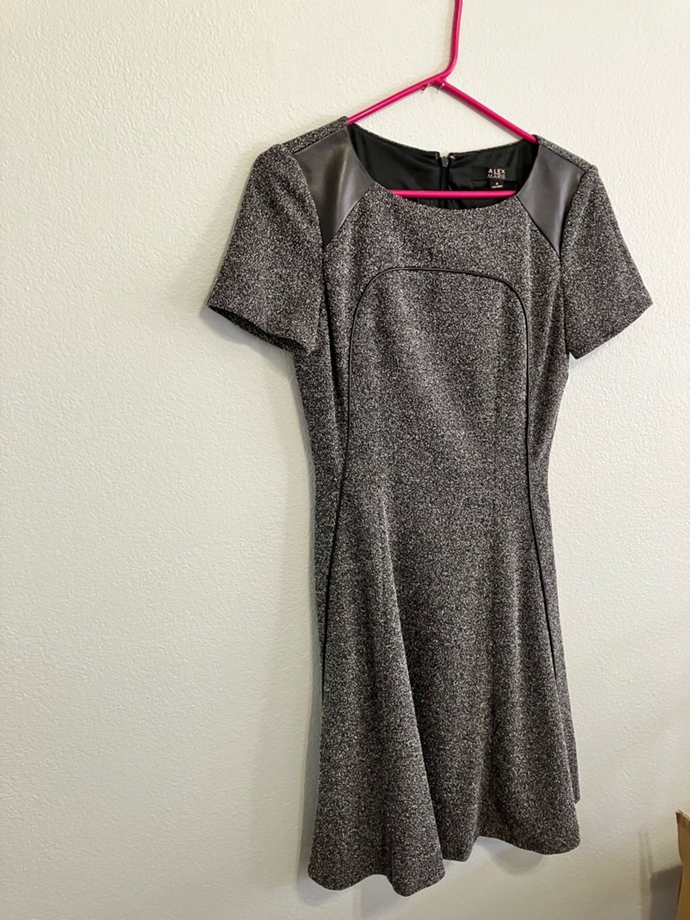 Alex Marie Short Sleeve Tweed Dress